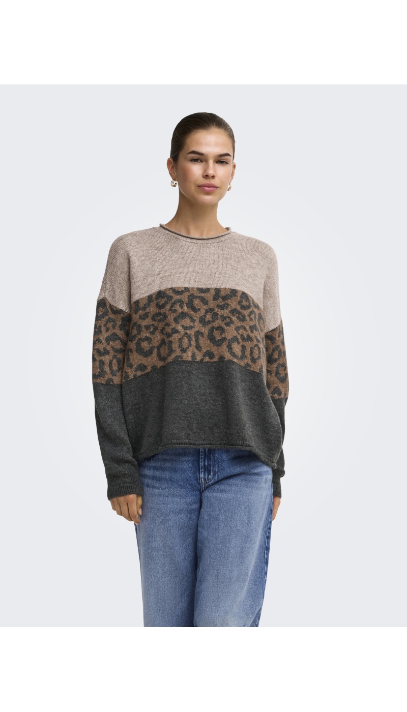 Pull Léopard Humus ONLJADE ONLY - 3 | TOPOS